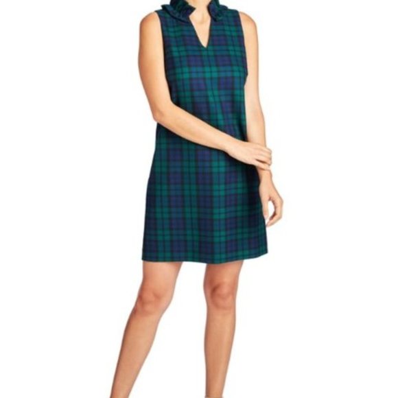 black watch plaid dress
